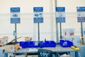 Vancouver Zero Waste Centre - october, 2019 - Plastic bins in recycle center