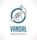 Vandal proof - Vandal resistant - High durability Royalty Free Stock Photo