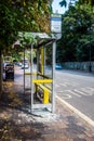 Vandalised Bus Shelter, Southport, UK Royalty Free Stock Photo