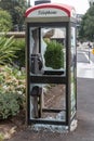 Vandalised Telephone Booth