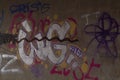 Vandalism Crime Wall of Graffiti. 5