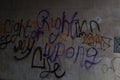 Vandalism Crime Wall of Graffiti. 4