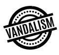 Vandalism rubber stamp Royalty Free Stock Photo