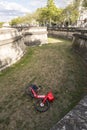 Vandalized Uber Jump electric bike Paris, France