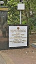 Vandalur,Tamilnadu,India-October 04 2022: Entrance of Beautiful butterfly park of Arignar Anna Zoological Park, AAZP