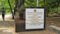 Vandalur,Tamilnadu,India-October 04 2022: Entrance of Beautiful butterfly park of Arignar Anna Zoological Park, AAZP