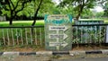 Vandalur,Tamilnadu,India-October 04 2022: Tamil sign board with Arignar Anna Zoological Park, AAZP Royalty Free Stock Photo