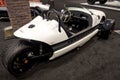 Vanderhall Venice tricycle car at the annual International auto-show, February 9, 2019 in Chicago, IL