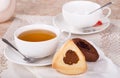 Vanella and Chocolate Hamantash Cookies Royalty Free Stock Photo