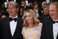 Vanessa Paradis, Mads Mikkelsen, Arnaud Desplechin Royalty Free Stock Photo