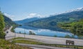 Vangsvatnet lake. Royalty Free Stock Photo