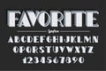 Vanguard vector decorative bold font design, alphabet