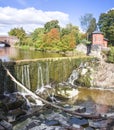 Vanhankaupunginkoski - waterfall on Vantaanjoki River in Old Tow Royalty Free Stock Photo