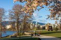 Vanier Park in springtime season. cherry blossoms in full bloom. Vancouver City