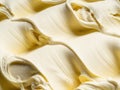 Vanila flavour gelato - full frame detail. Close up of a beige surface texture of vanilla Ice cream