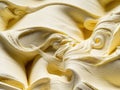 Vanila flavour gelato - full frame detail. Close up of a beige surface texture of vanilla Ice cream