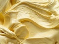 Vanila flavour gelato - full frame detail. Close up of a beige surface texture of vanilla Ice cream. Royalty Free Stock Photo