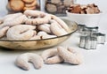 Vanilla and Almond Crescent Cookies Royalty Free Stock Photo