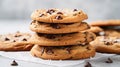 vanilla baked cookies food Royalty Free Stock Photo