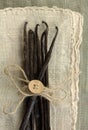 Vanilla Beans in Twine Royalty Free Stock Photo