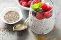 Vanilla chia pudding with fresh berries