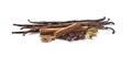 Vanilla, cinnamon, cardamom and coffee beans on white background. Spices Royalty Free Stock Photo