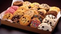 vanilla cookies package Royalty Free Stock Photo