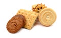 Milk Biscuit Isolated. Royalty Free Stock Photo