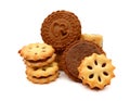 Milk Biscuit Isolated. Royalty Free Stock Photo