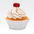 Vanilla Cupcake Royalty Free Stock Photo