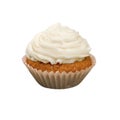 Vanilla Cupcake with Creamy Buttercream Frosting Royalty Free Stock Photo
