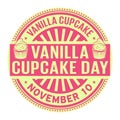 Vanilla Cupcake Day, November 10