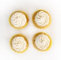 Vanilla cupcakes Royalty Free Stock Photo