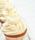 Vanilla Cupcakes Royalty Free Stock Photo