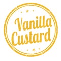 Vanilla custard sign or stamp