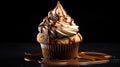 vanilla dessert cupcake food Royalty Free Stock Photo