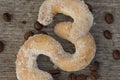 Vanilla-flavored crescent cookies