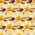 Vanilla flower vector background