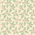 Vanilla flowers pattern pattern