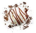 Vanilla ice cream ball Royalty Free Stock Photo