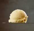 Vanilla ice cream ball Royalty Free Stock Photo