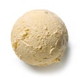 Vanilla ice cream ball Royalty Free Stock Photo