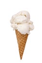 Vanilla Ice Cream Cone Royalty Free Stock Photo