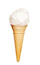 Vanilla Ice cream cone Royalty Free Stock Photo