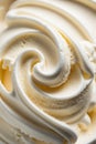 Vanilla ice cream texture. Top view Royalty Free Stock Photo
