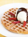 Vanilla Ice Cream Waffle