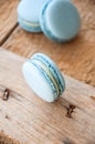 Vanilla macarons with cream cheese filling Royalty Free Stock Photo