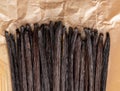 Vanilla pods undergo a aging process until they are browned