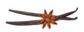 Vanilla sticks and star anise Royalty Free Stock Photo