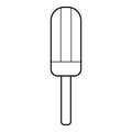 Vanilla sundae icon, outline style